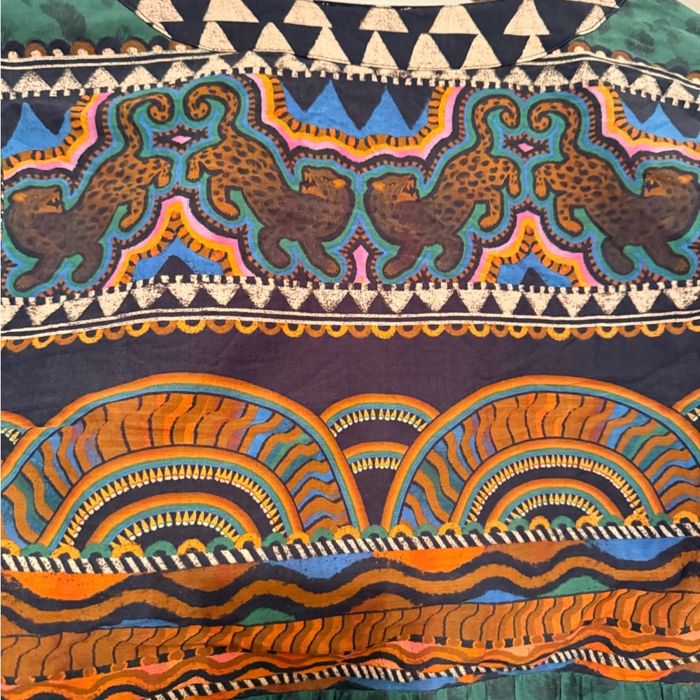 FARM Rio Multicolor Geometric V-Neck Dress - Picture 9 of 13